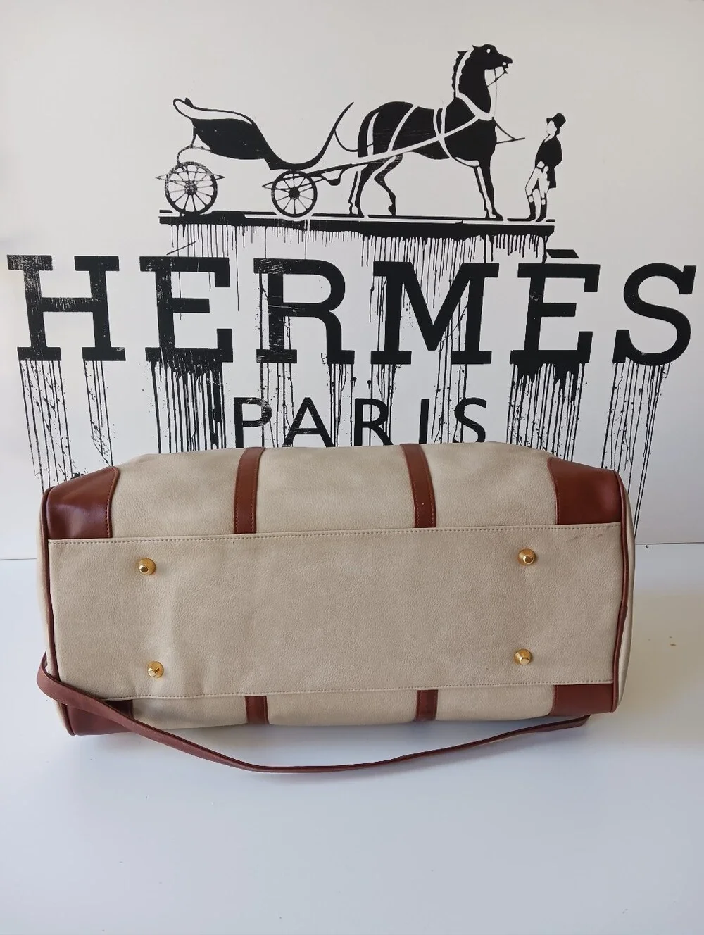 Pierre Balmain Leather Weekender Duffle , Travel Bag, Crossbody Bag